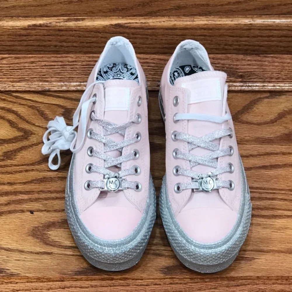 Converse X Miley Cyrus CTAS Lift Ox Pink‎ Dogwood White Silver Platform
